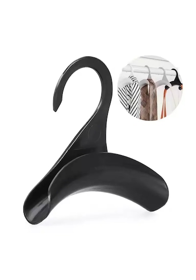 Microcase Sert Abs Plastik Portatif Mini Dolap İçi Çanta Askısı 1 Adet - Al5016 Siyah