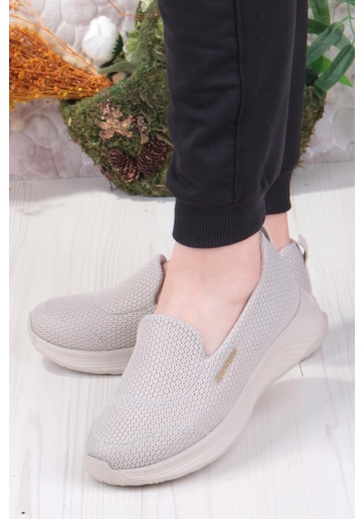Fort King Karen Rahat Hafif Memory Foam Taban Sneaker Kadın Ayakkabı Bej