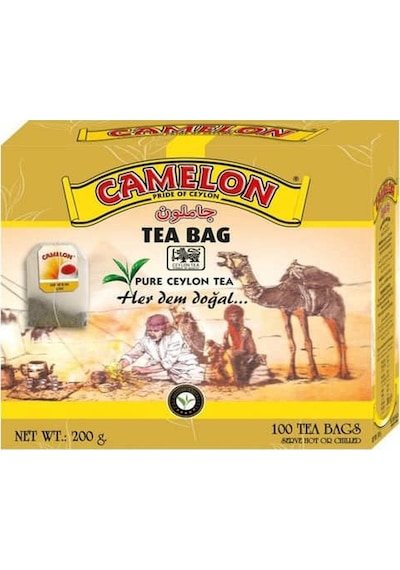 Camelon Seylan Siyah Süzen Poşet Çay 100 x 2 G