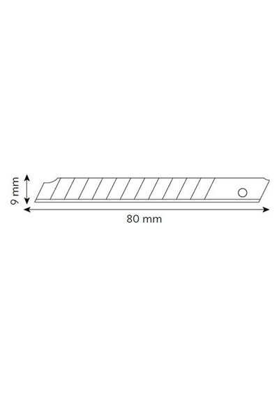 VIP-TEC VT875112 Profesyonel Dar Maket Bıçağı (Metal Gövde) 9 mm