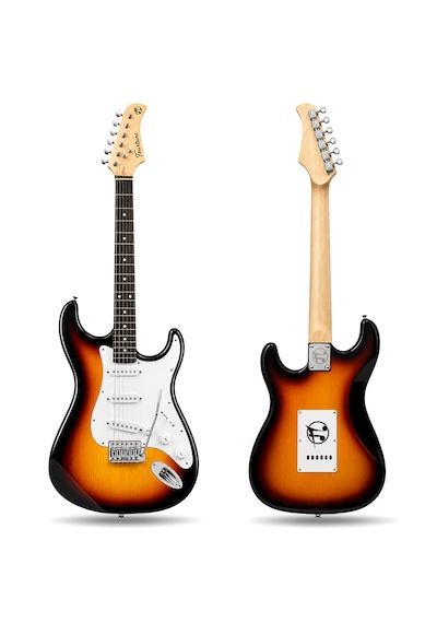 Fourtune Atlas Eg-1000sb Gül Klavye Strat Kasa Sss Sunburst Elektro Gitar Seti