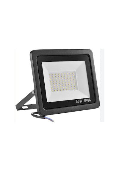 12-24 Volt 50 Watt Siyah Slim Kasa 6500k Beyaz Işık Ip 65 Led Projektör