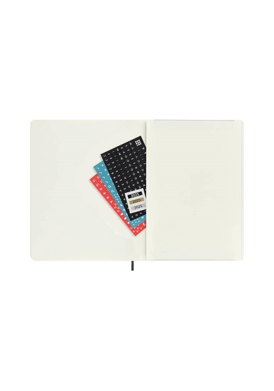 Moleskine 12 Ay Haftalık Ajanda Xl Boy 19x25 Yumuşak Kapak Siyah Siyah