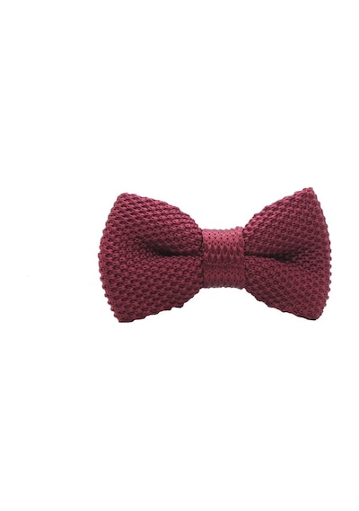 Bordo Çocuk Örgü Papyon Bordo