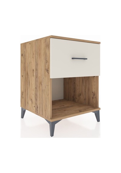 Kronos Komodin Tek Çekmeceli 60x59x80 Çam-aytaşı Çam