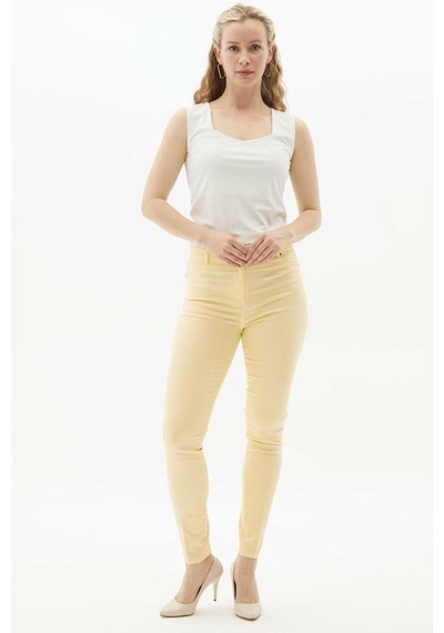 Selen Kadın Pantolon 24ysl5187 Sarı