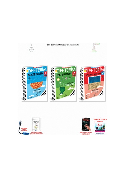 2026-2027 Arı Yayıncılık 7. Sınıf Tüm Dersler 3 Kitap Set Defterim M-f-s