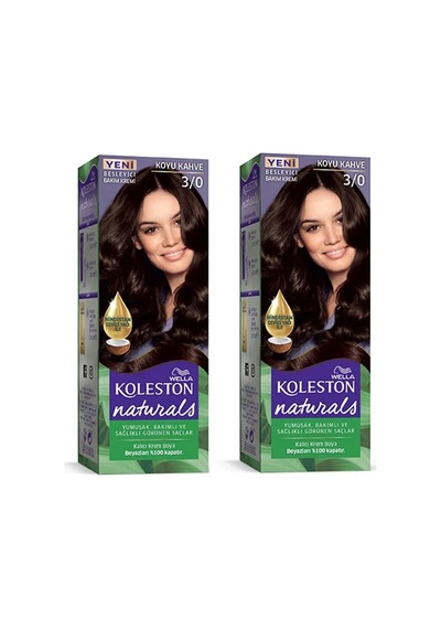Jenerik Naturals Saç Boyası Koyu Kahve 3/0 2x Paket