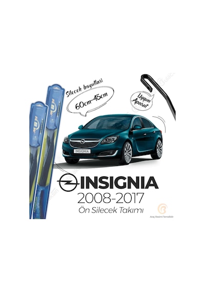 RBW Hybrid Opel İnsignia 2008 - 2016 Ön Silecek Takımı