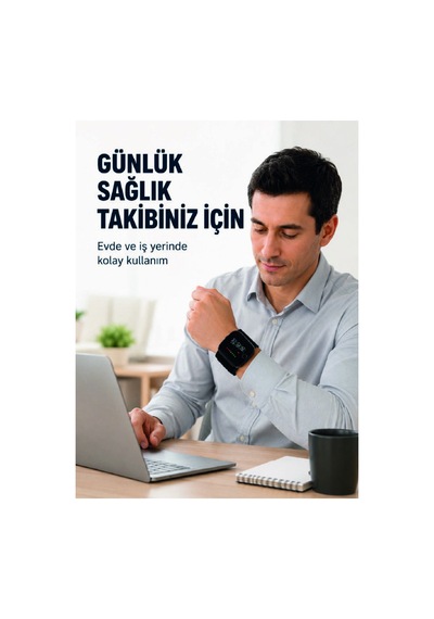 Şarjlı Bilekten Dijital Tansiyon Ölçer Geniş Lcd Ekranlı - Hs08379555-7653