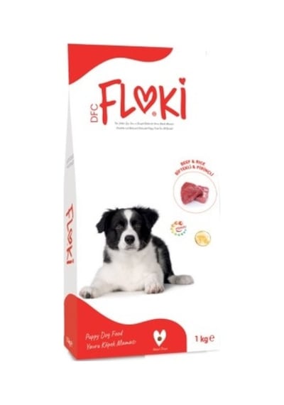 Floki Puppy Biftekli Pirinçli Yavru Köpek Maması 1 KG