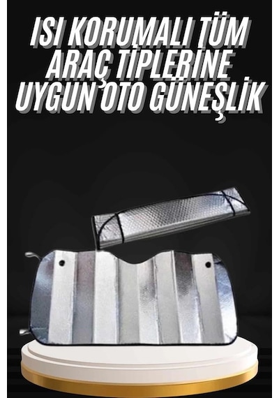 Mey İthalat Araç Güneşlik Koruyucu Cam Güneşliği Otomobil Güneşlikleri Katlanabilir