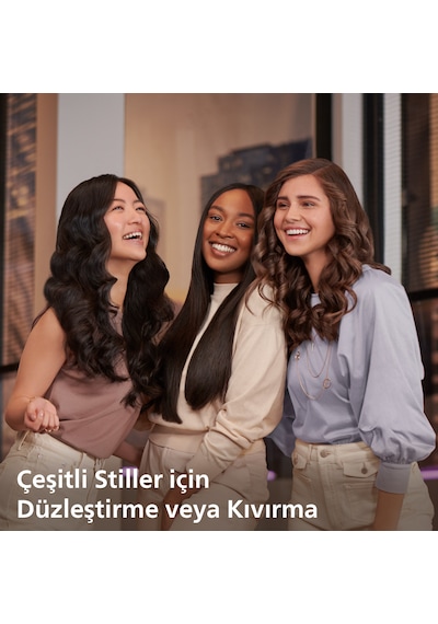 Philips Saç Düzleştirici BHS732/00, Bukle Özelliği, Argan Yağı Katkılı, UV Koruması