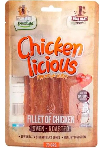 Dentalight Chicken Fillet Tavuk Etli Köpek Ödül Maması 70 Gr