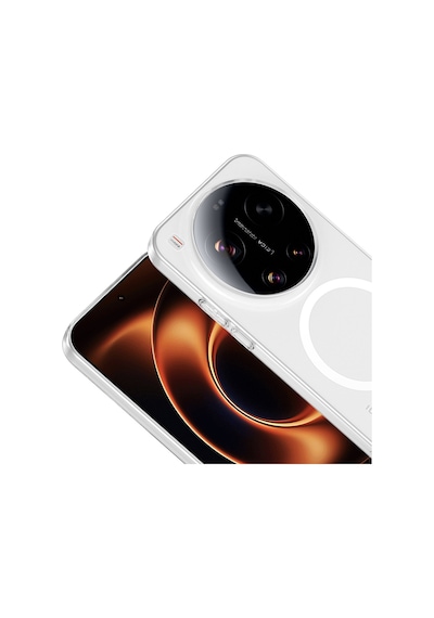 Vendas Xiaomi 17 Ultra Kamera Korumalı M-safe Şarj Özellikli Şeffaf Zore London Sert Pc Kapak
