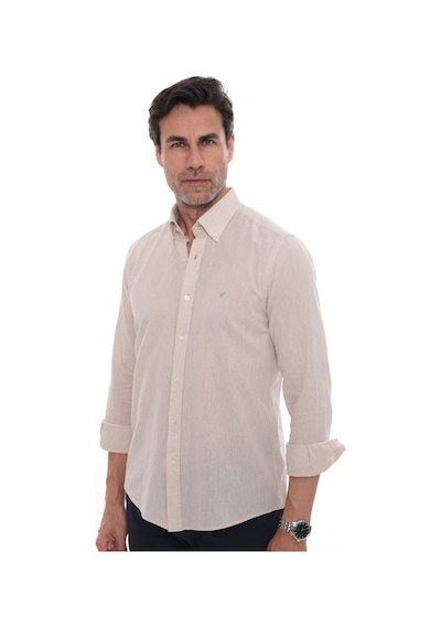 Slim Fit Uzun Kol Yaka Düğmeli Nefes Alan Keten Hediye Kutulu Erkek Gömlek Fs-004548 - Açık Bej-3222 Slim Fit Uzun Kol Yaka Düğmeli Nefes Alan Keten Hediye Kutulu Erkek Gömlek Fs-004548 - Açık Bej-3222