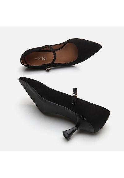 Hotiç Mary Jane Hakiki Deri Siyah Kadın Stiletto 01ayh293450a100 Siyah-black Siyah