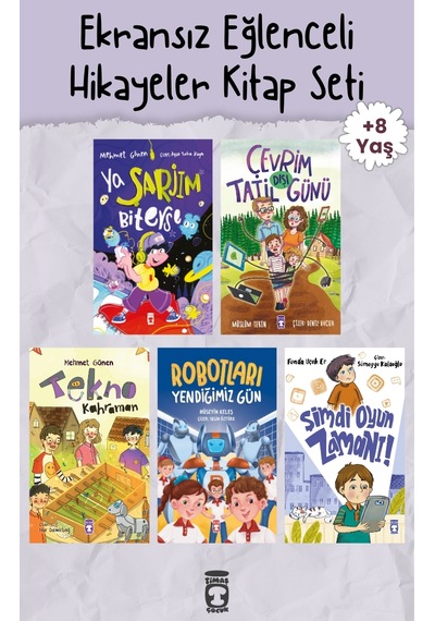 Ekransız Eğlenceli Hikayeler 5 Kitap Set - Timaş Çocuk - 8 Yaş 3. Sınıf - Dijital Denge Güvenli Oyun Ve Bilim - Umutlu Kitaplar