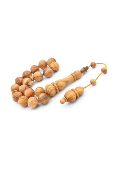 Murty99 Usta İşi Sistemli Sığırcık Kesim Zeytin Ağacı Efe Maskot Tesbih