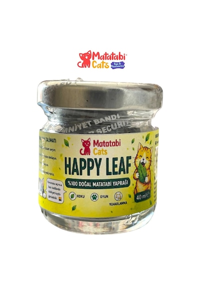 Happy Leaf %100 Doğal Matatabi Yaprağı 40 Ml Kedi Nanesi/catnip Değildir