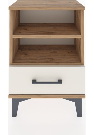 Arges Komodin 2 Raflı Tek Çekmeceli 44x30x64 Çam-aytaşı Çam