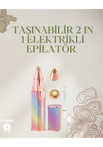 Mini Elektrikli Epilatör Cihazı - Usb Şarjlı, Acısız Yüz Ve Kaş Bakım Aleti