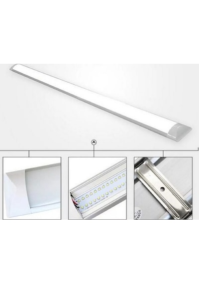 6 Adet 120 Cm Led Yatay Bant Armatür Aydınlatma Beyaz Işık