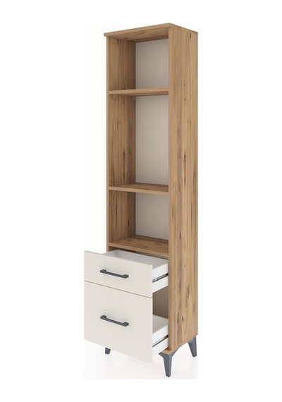Arges Dolap 3 Raflı 2 Çekmeceli 44x30x182 Çam-aytaşı Atlas Çam