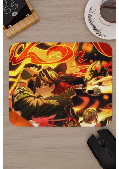 Gaming Genshin Impact Anime Gacha V3 - 22x18 Gaming Mouse Pad Fare Altlığı
