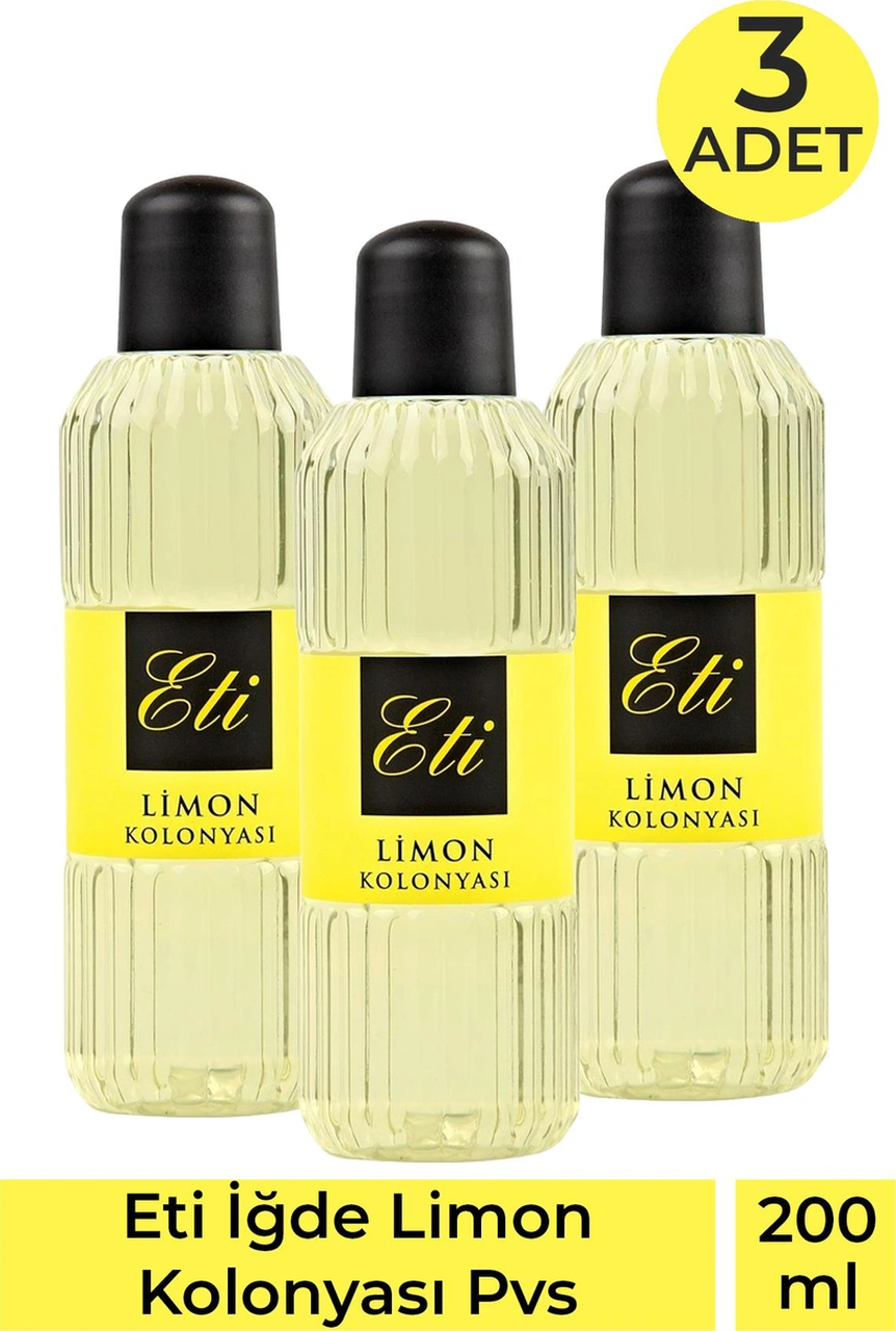 Eti Limon Kolonyası Pvc 200 Ml 3 Adet