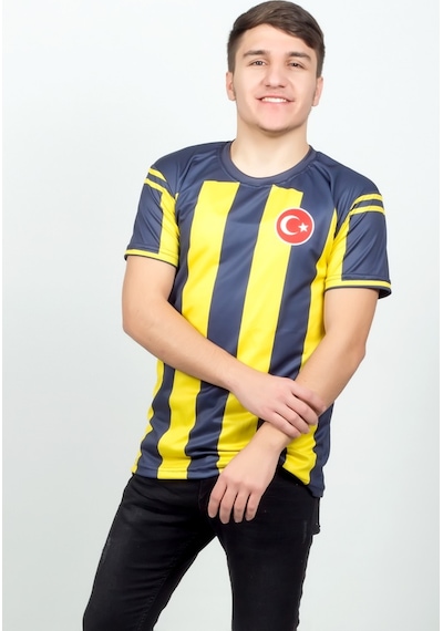 Çiftlere Özel Futbol Forması Sarı & Lacivert 19 Lacivert