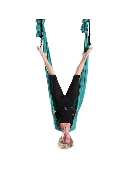 Yoga Profesyonel Yoga Hamak Seti Kırmızı Boyuna Esnemez Enine 360 Cm E Kadar Esner Kırmızı