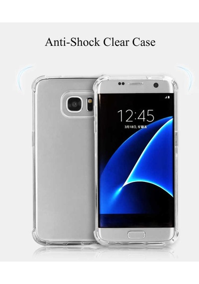 Samsung Galaxy Uyumlu S7 Edge Kılıf Zore Nitro Anti Shock Silikon Renksiz