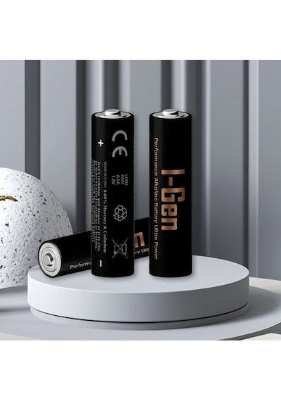 I-gen A174 24'lü Paket Ultra Alkalin Pil 12 Adet Lr03 1.5v Aaa İnce Kalem Pil + 12 Adet Lr6 1.5v Aa Kalem Pil