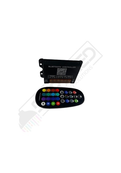 Bluetooth Kontrollü + Kumandalı Rgbw Led Kontrol Kumandası 5-24v 30a