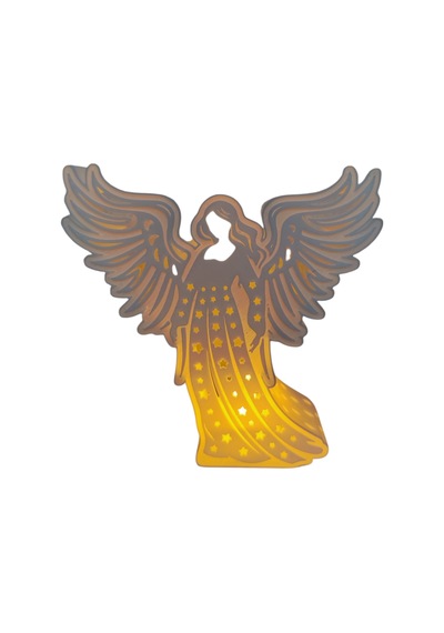 Işıklı Melek Figürü Tealight Dahil Dekoratif Aydınlatma