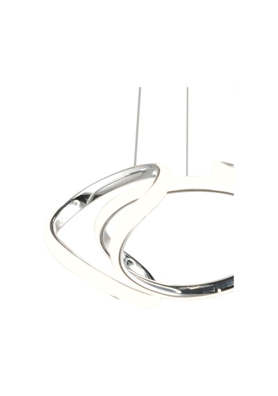 Ld 016 Topsuz Model Krom 3 Renkli Salon Ve Oturma Odası İçin İdeal Alüminyum Avize, 35x70 Krom