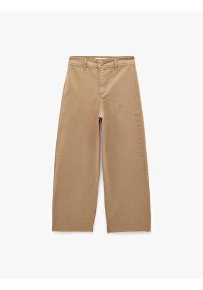 Koton Cepli Rahat Kalıp Kesik Paça Yüksek Bel Jean Pantolon - Culoette Jean Kahverengi 7wal40002mw Kahve Koton Cepli Rahat Kalıp Kesik Paça Yüksek Bel Jean Pantolon - Culoette Jean Kahverengi 7wal40002mw Kahve