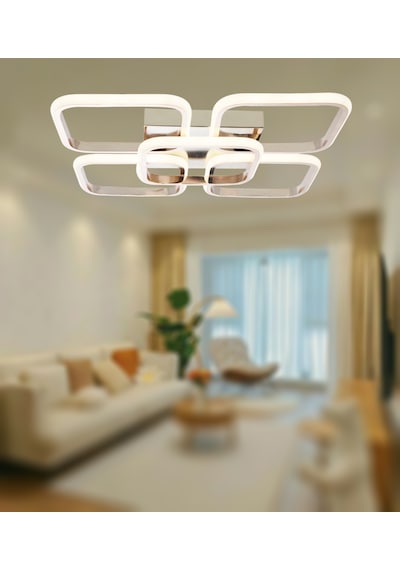 Tt302-4+1-fsr Kare Tt Ayd 3 Renk Işık Led Avize Rosegold