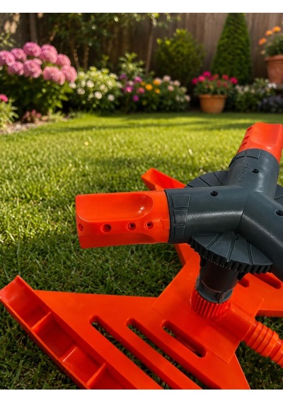 Lexroo 3lü Sprink Dönerli Sehpalı Turbo Bahçe Çim Sulama Fıskiyesi