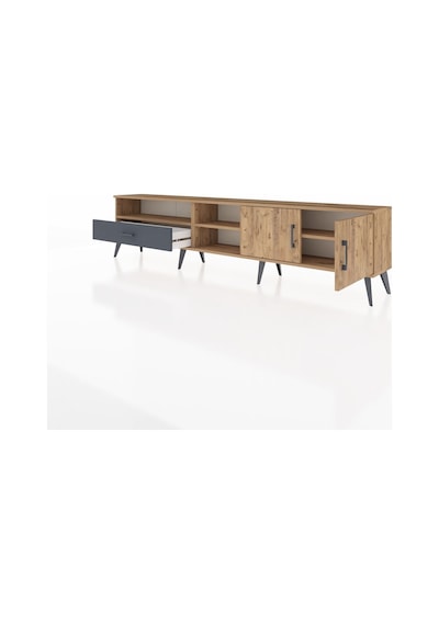 Arges Tv Ünitesi 3 Raflı Tek Çekmeceli 2 Kapaklı 220x30x51 Çam-çam/antrasit Atlas Çam/antrasıt - Atlas Çam Arges Tv Ünitesi 3 Raflı Tek Çekmeceli 2 Kapaklı 220x30x51 Çam-çam/antrasit Atlas Çam/antrasıt - Atlas Çam