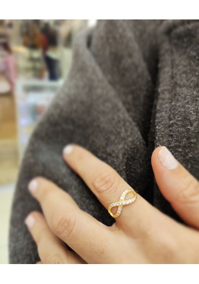 Oriental Kuyumculuk Jewellery Taşlı Sonsuzluk Gold Gümüş Yüzük Gold