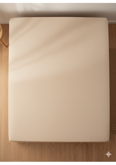 %100 Organik Pamuk Premium Lastikli Çarşaf Çift Kişilik 160x200+30 Dolmabahçe Serisi Toprak