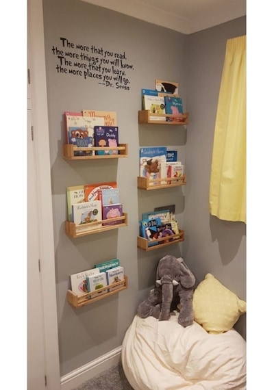 Montessori Kitaplık Çocuk Bebek Odası Duvar Rafı Ahşap Kitaplık Raf 3 Adet 50 Cm Doğal Montessori Kitaplık Çocuk Bebek Odası Duvar Rafı Ahşap Kitaplık Raf 3 Adet 50 Cm Doğal