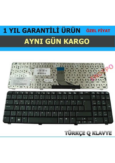 For HP Uyumlu Presario Cq61Z-400 Cto Klavye Tuş Takımı Siyah Tr-Q