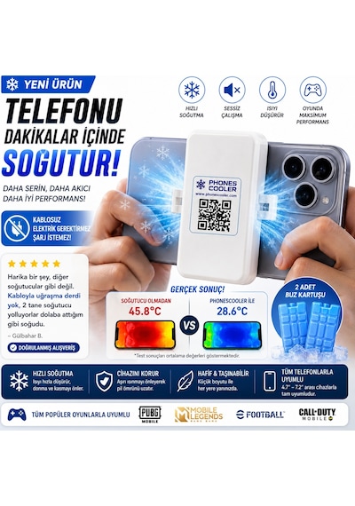 Phonescooler Pasif telefon Soğutucu Mor