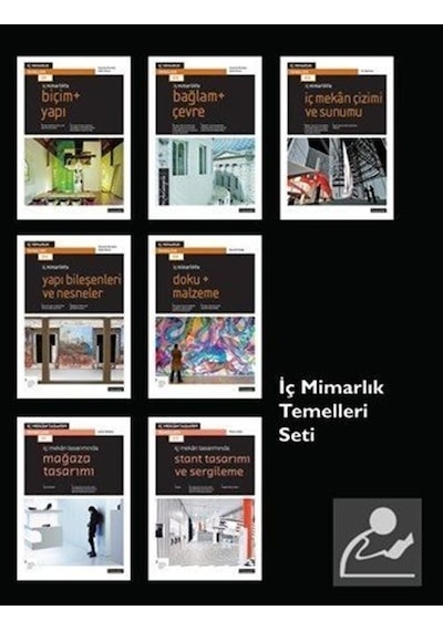 İç Mimarlık Temelleri Seti - 7 Kitap Takım Kutulu - Russell Gagg -  Ro Spankie - Literatür Yayıncılık