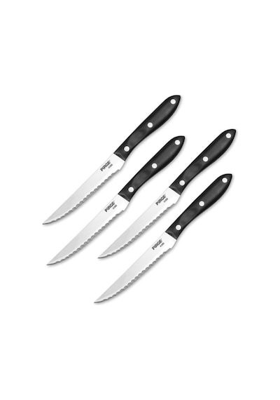 Pirge Steak Bıçağı Pom Aile Seti 4 Lü Ahşap