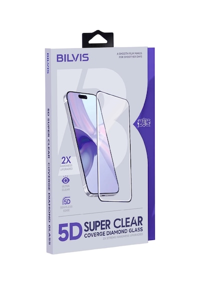 İphone 17 Pro Max Uyumlu Bilvis 5d Super Clear Diamond Cam Ekran Koruyucu