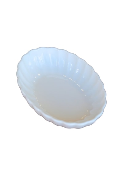 Kütahya Porselen Bone Luz Krem Oval Kayık 14,5x10x3,5cm Tekli Bnlzf15oks00 Çok Renkli